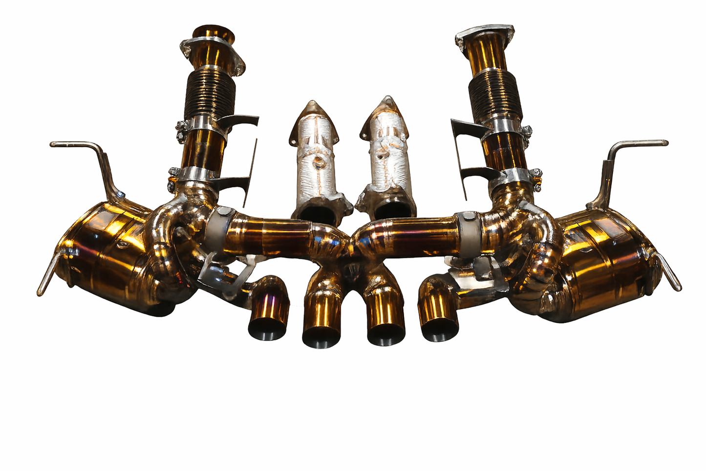 Chevy C8 Z06  6.2L   Catback  Grade 5 Titanium  Titanium 4" Tips