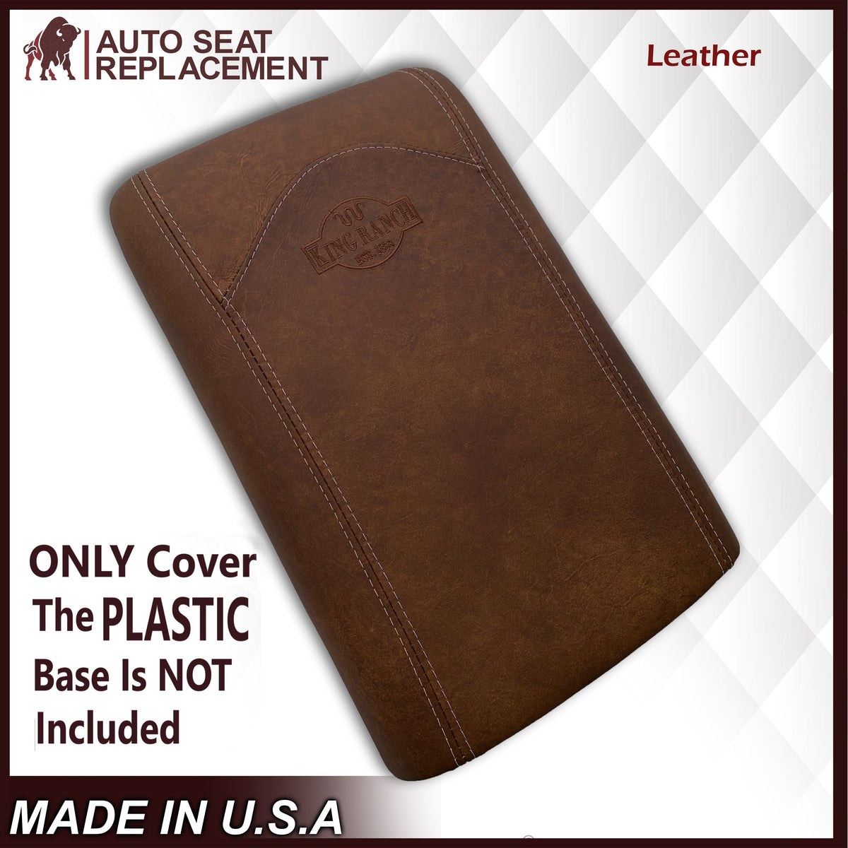 2003 - 2006 Ford Expedition Center Console Arm Rest LEATHER Lid Cover King Ranch
