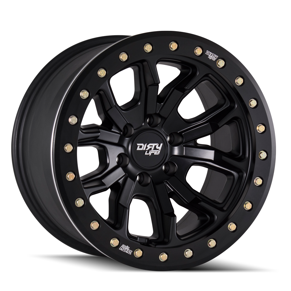 DIRTY LIFE DT-1 9303 SATIN BLACK 17X9 5-139.7 -38MM 108MM 9303-7985MB38