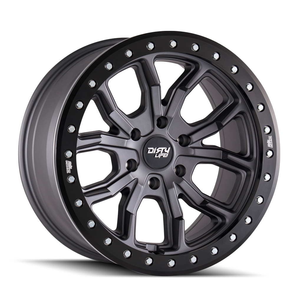 DIRTY LIFE DT-1 9303 SATIN GUNMETAL 17X9 5-114.3 -12MM 72.6MM 9303-7965MGT12