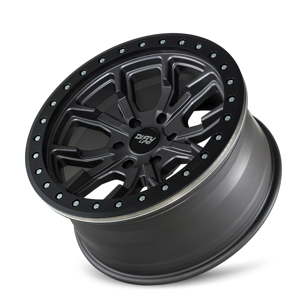 DIRTY LIFE DT-1 9303 SATIN GUNMETAL 17X9 5-127 -38MM 78.1MM 9303-7973MGT38