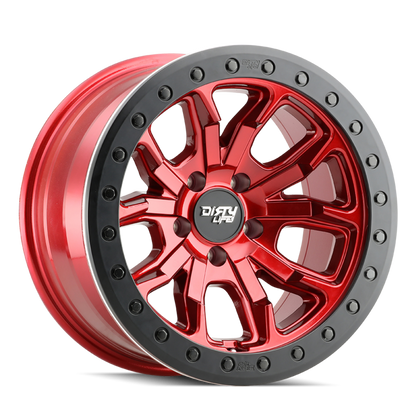 DIRTY LIFE DT-1 9303 CRIMSON CANDY RED 17X9 5-127 -12MM 78.1MM 9303-7973R12