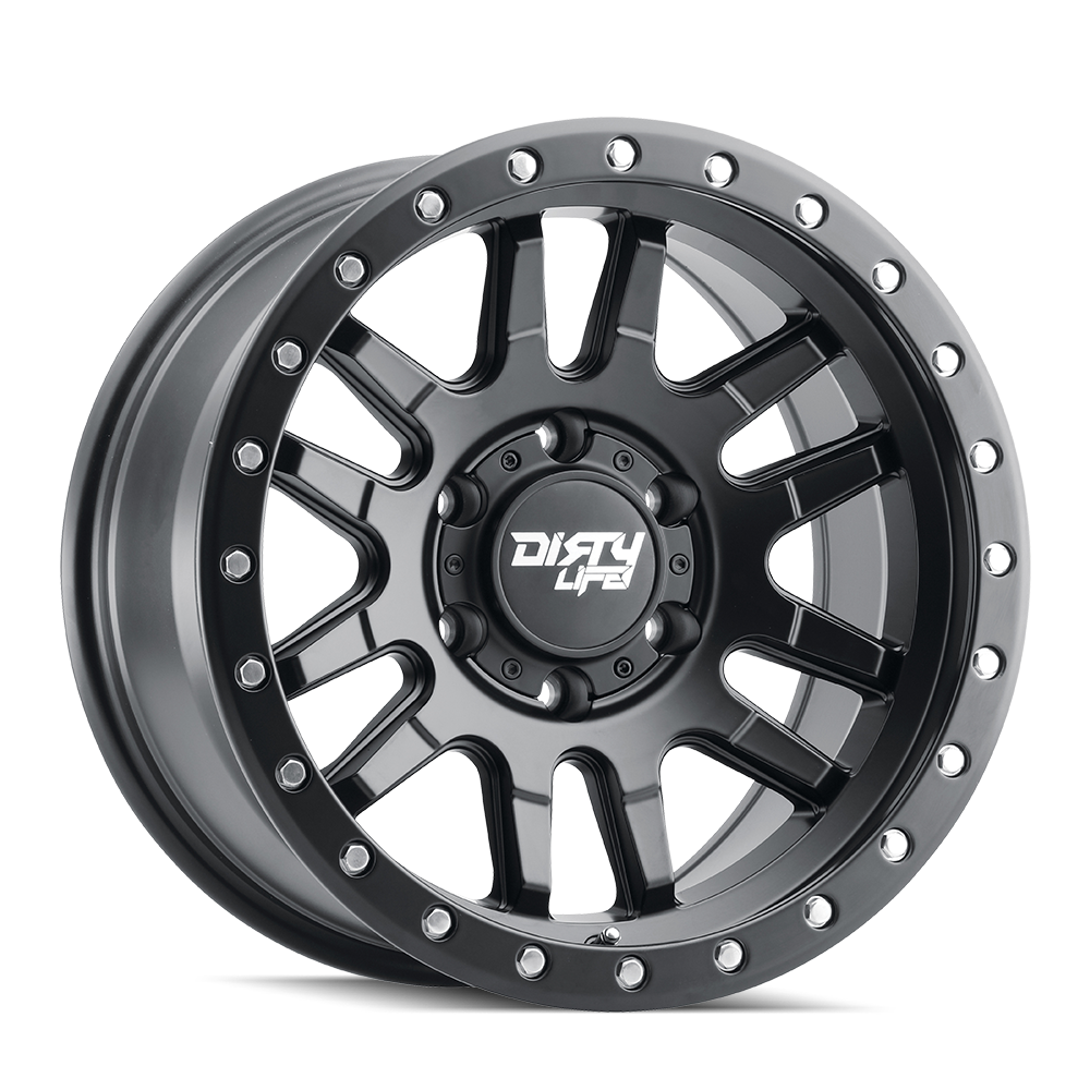 DIRTY LIFE CANYON PRO 9309 SATIN BLACK 17X9 6-139.7 -12MM 106MM 9309-7983MB12