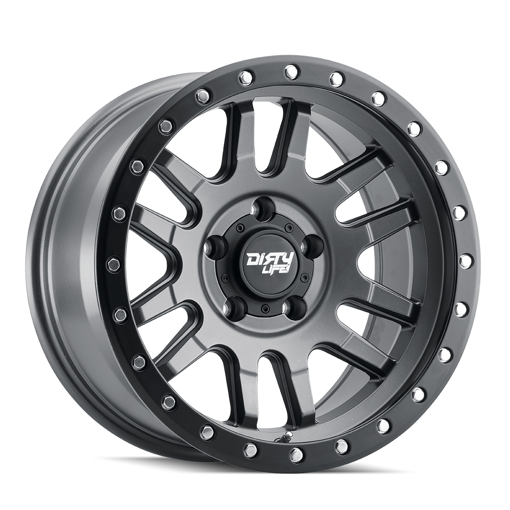 DIRTY LIFE CANYON PRO 9309 SATIN GRAPHITE 17X9 5-127 -12MM 71.5MM 9309-7973MGT12