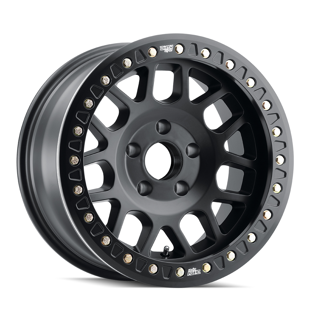 DIRTY LIFE MESA RACE 9312 MATTE BLACK 17X9 8-165.1 -12MM 130.8MM 9312-7981MB12