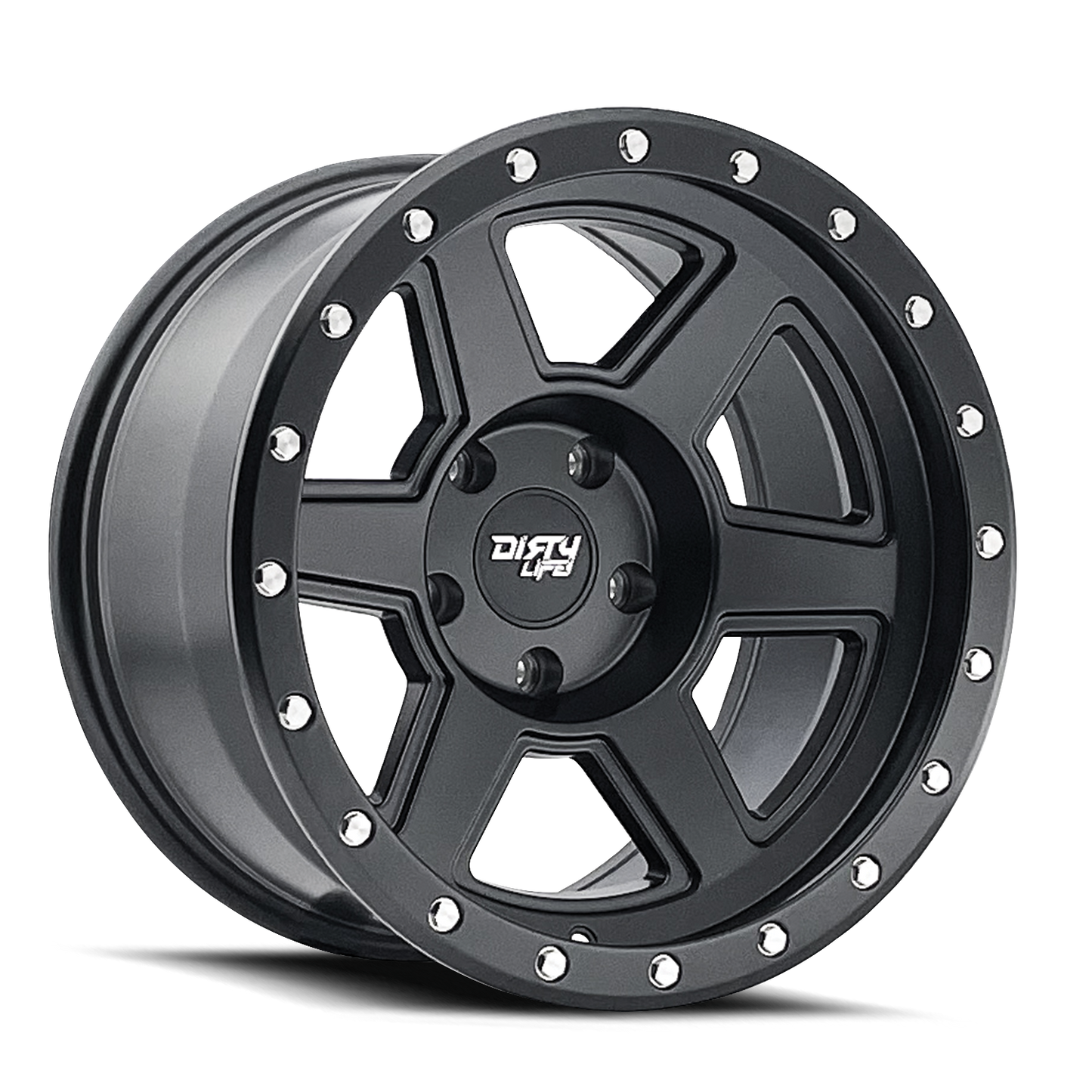 DIRTY LIFE COMPOUND 9315 MATTE BLACK 18X9 6-139.7 -12MM 106MM 9315-8983MB12