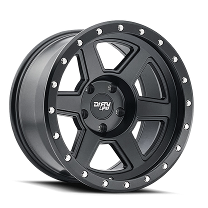 DIRTY LIFE COMPOUND 9315 MATTE BLACK 17X9 5-127 -12MM 78.1MM 9315-7973MB12