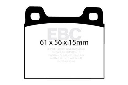 EBC Brakes - S9 Kits Yellowstuff And USR Rotors - S9KR1490