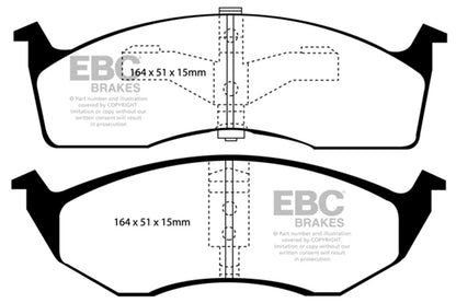 EBC Brakes - S5 Kits Yellowstuff And GD Rotors - S5KF1020