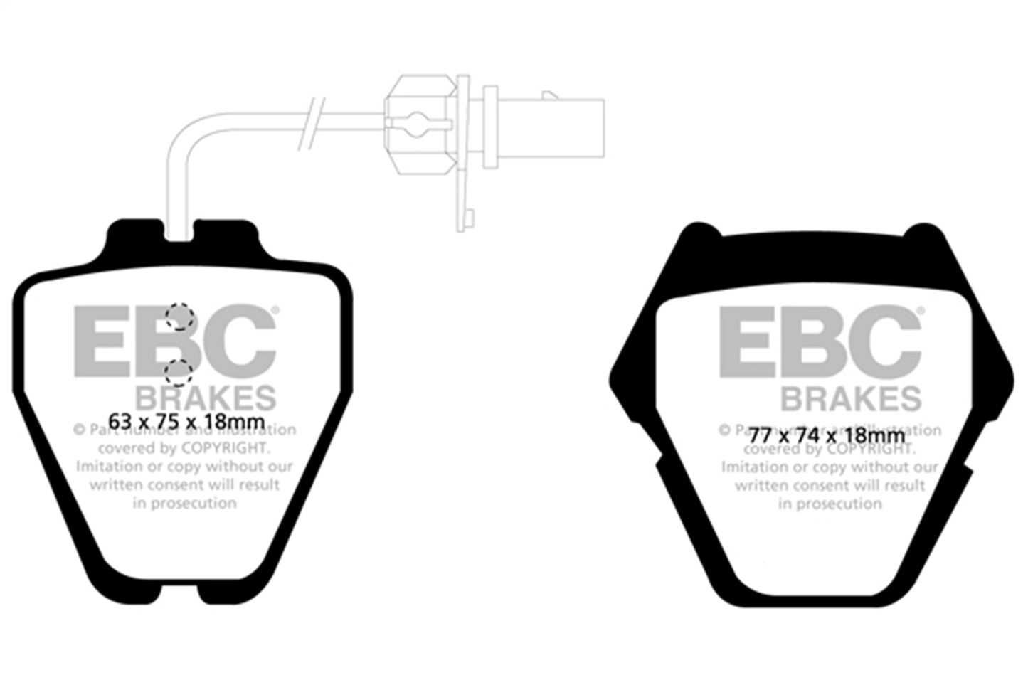 EBC Brakes - S2 Kits Greenstuff 2000 And USR Rotors - S2KF1096