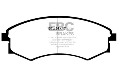 EBC Brakes - S9 Kits Yellowstuff And USR Rotors - S9KF1727