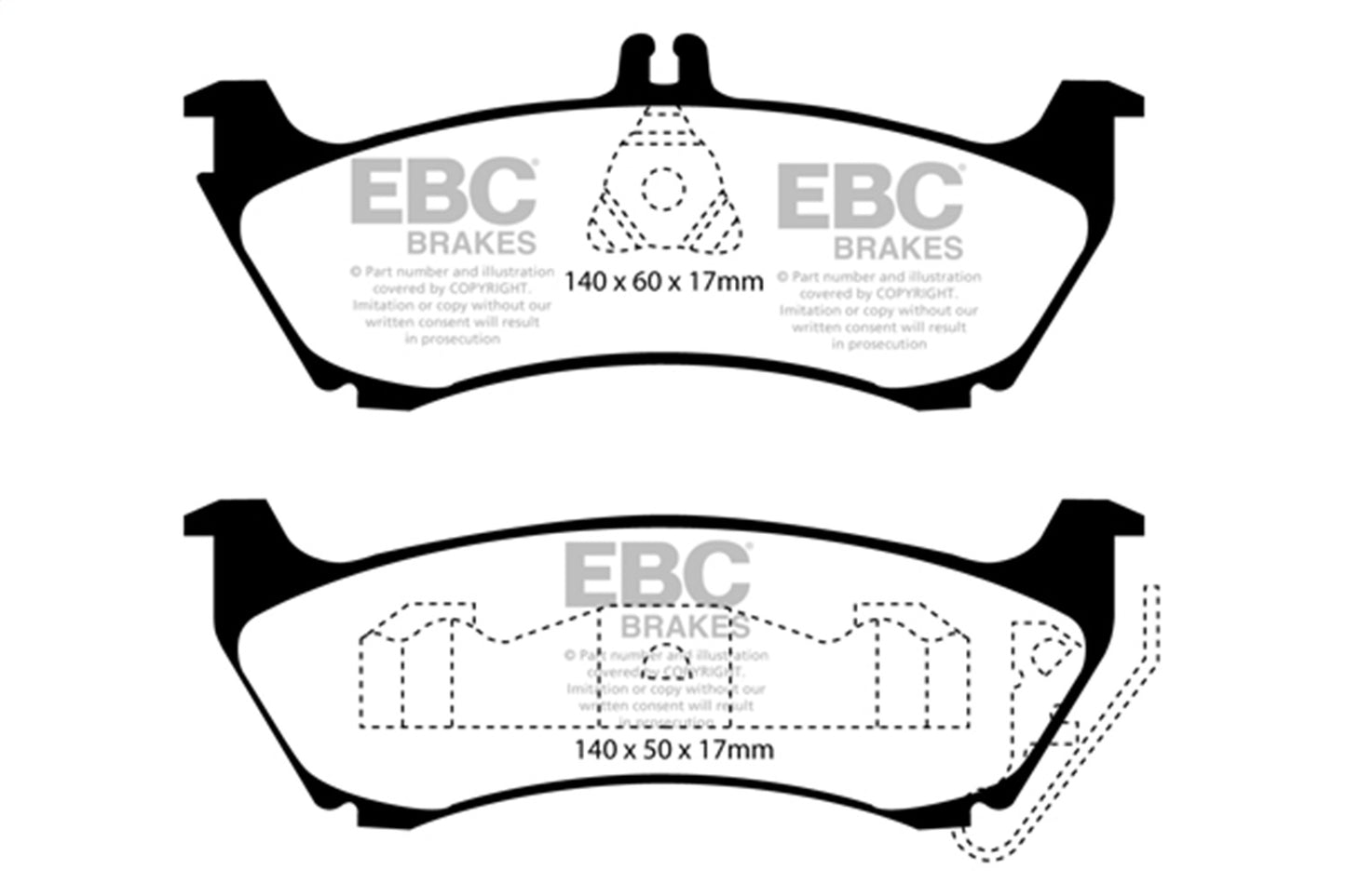 EBC Brakes - S9 Kits Yellowstuff And USR Rotors - S9KR1434