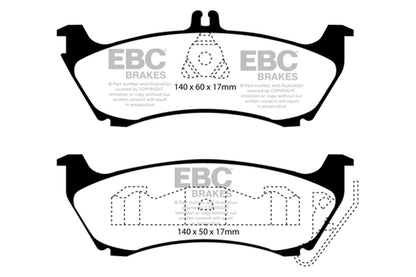 EBC Brakes - S9 Kits Yellowstuff And USR Rotors - S9KR1434