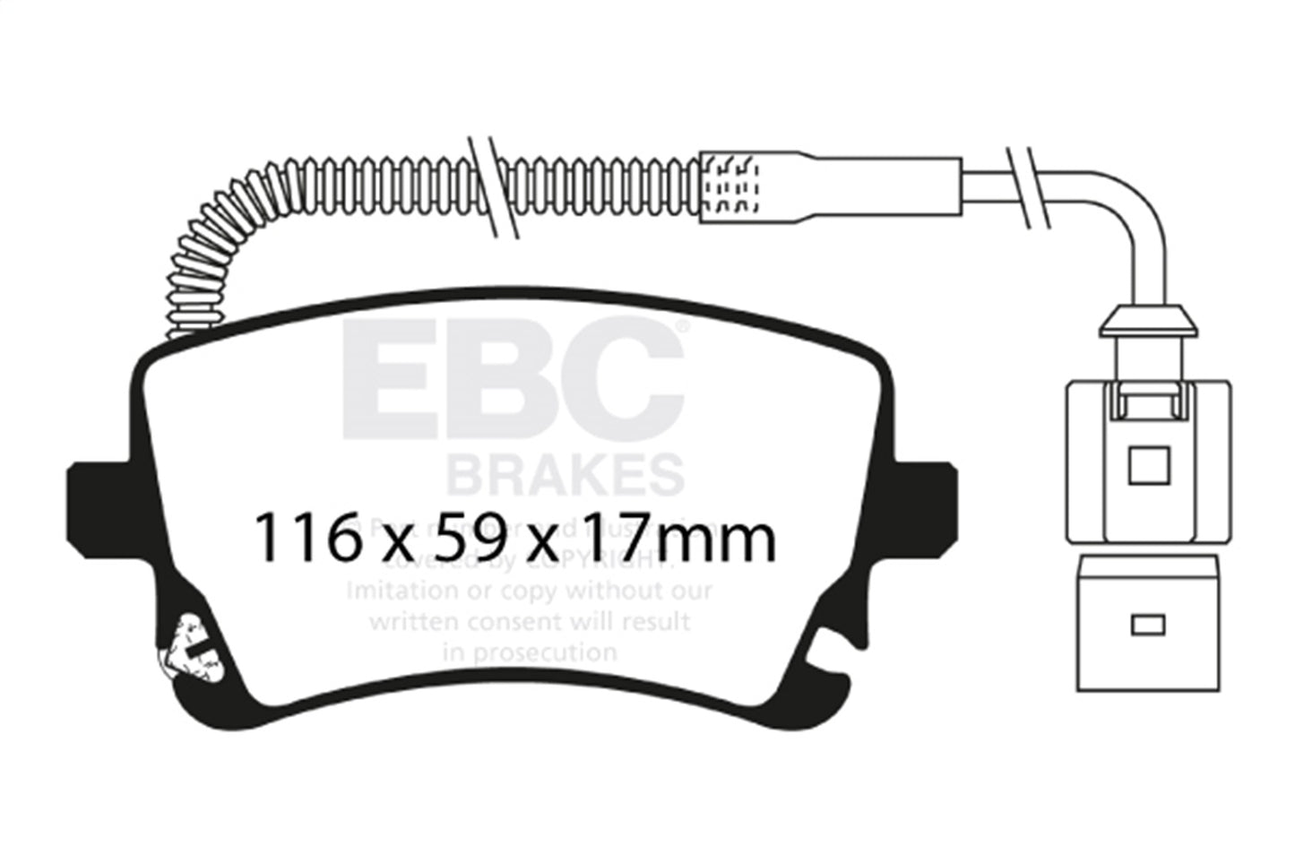 EBC Brakes - Ultimax OEM Replacement Brake Pads - UD1018