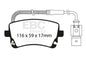 EBC Brakes - Ultimax OEM Replacement Brake Pads - UD1018