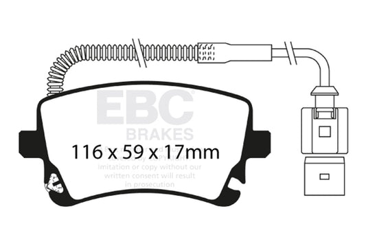 EBC Brakes - Ultimax OEM Replacement Brake Pads - UD076