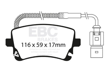 EBC Brakes - S4 Kits Redstuff And USR Rotor - S4KR1095