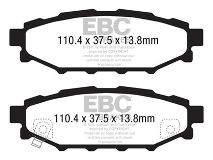 EBC Brakes - Ultimax OEM Replacement Brake Pads - UD1114