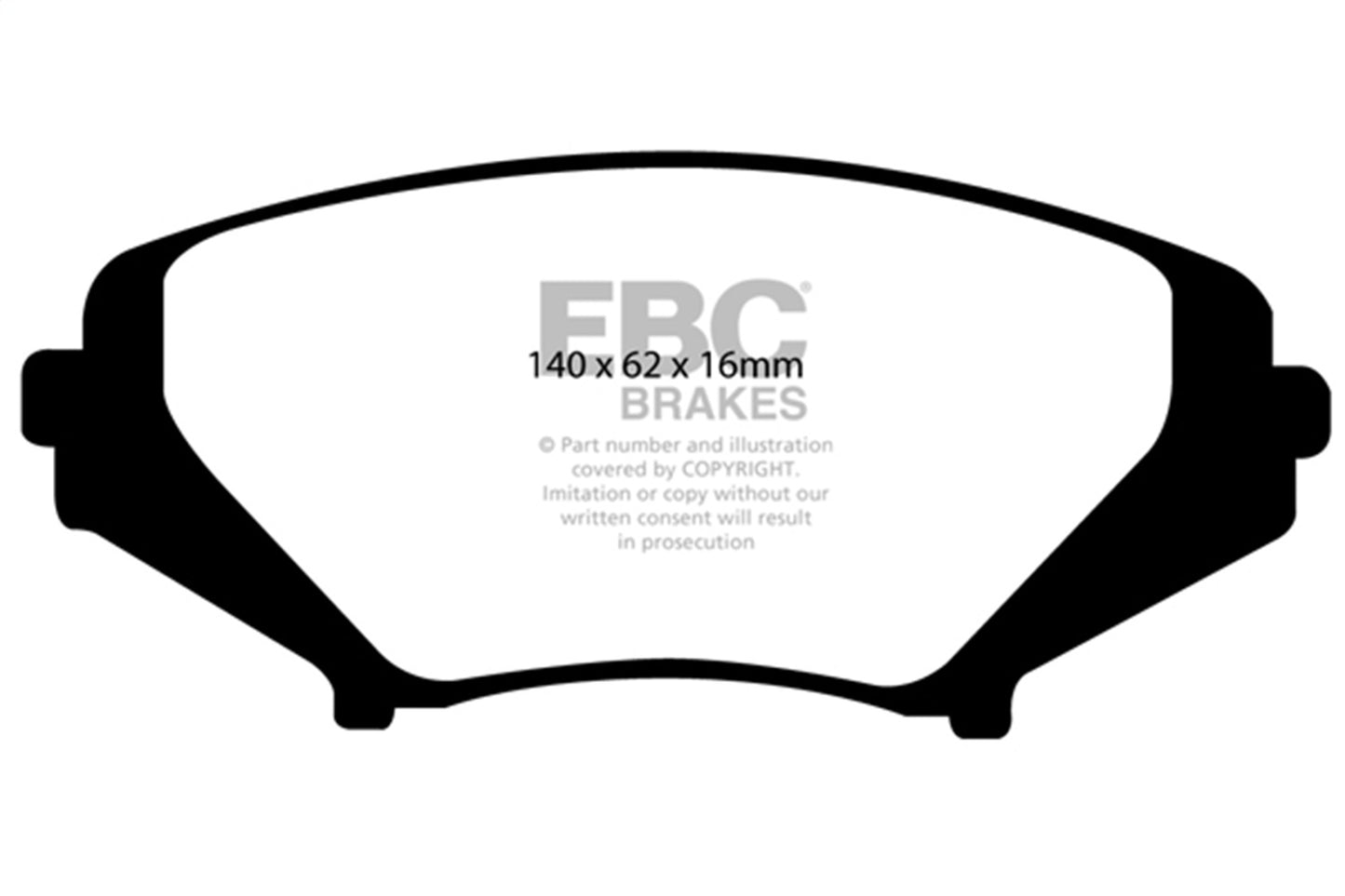 EBC Brakes - Ultimax OEM Replacement Brake Pads - UD1009