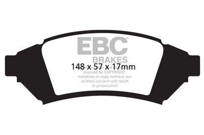 EBC Brakes - Ultimax OEM Replacement Brake Pads - UD1000