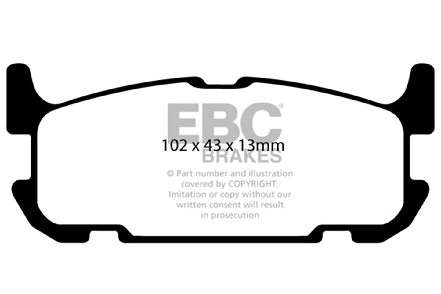 EBC Brakes - Ultimax OEM Replacement Brake Pads - UD1002