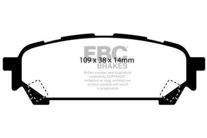 EBC Brakes - S9 Kits Yellowstuff And USR Rotors - S9KR1441