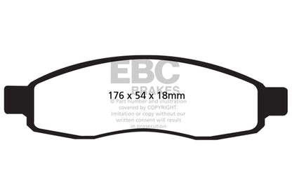 EBC Brakes - Ultimax OEM Replacement Brake Pads - UD1015