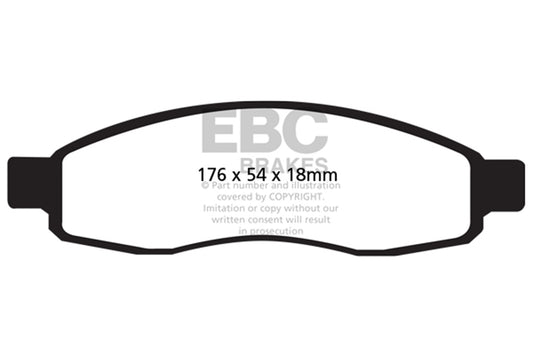 EBC Brakes - Ultimax OEM Replacement Brake Pads - UD1015