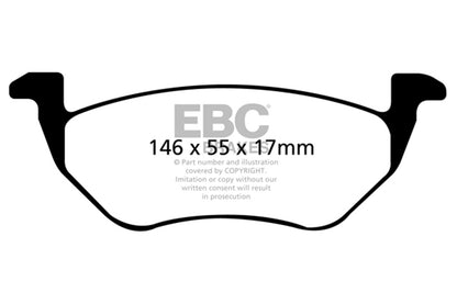 EBC Brakes - Ultimax OEM Replacement Brake Pads - UD1055