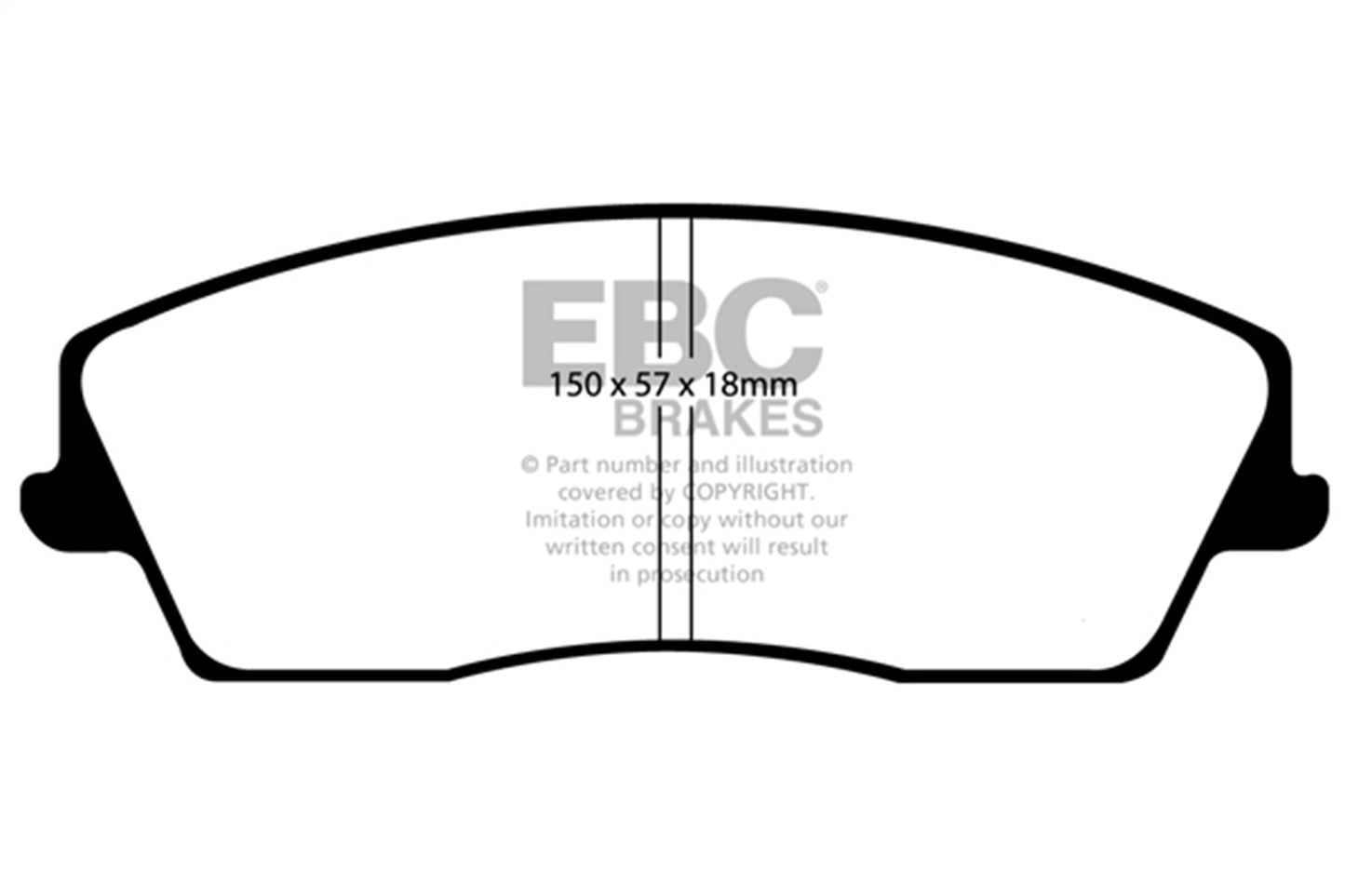 EBC Brakes - Ultimax OEM Replacement Brake Pads - UD1056