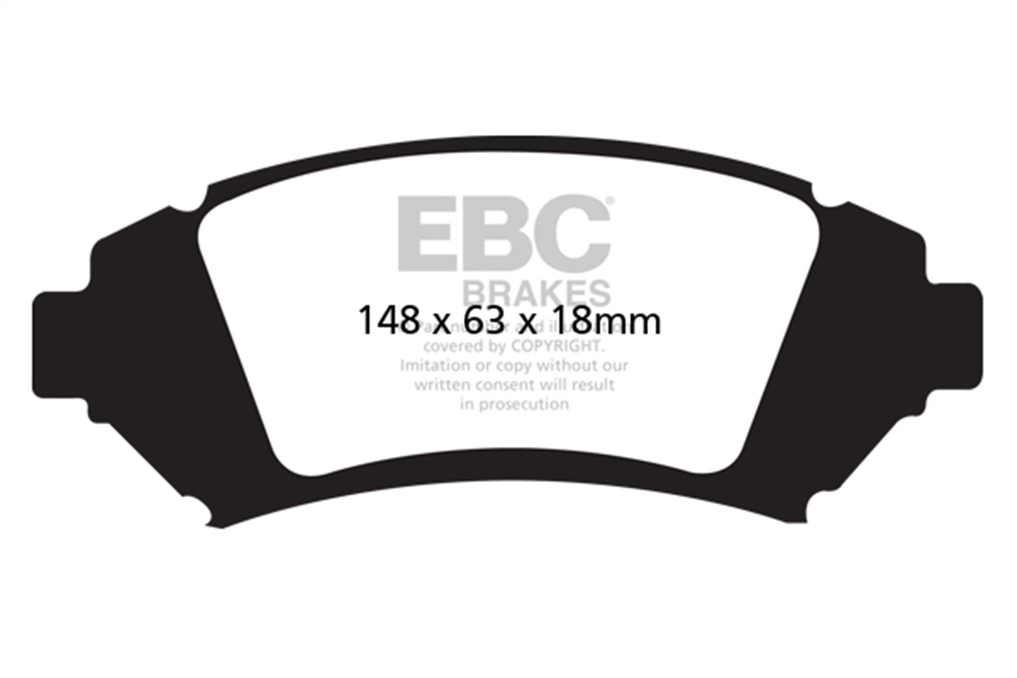 EBC Brakes - Ultimax OEM Replacement Brake Pads - UD1076