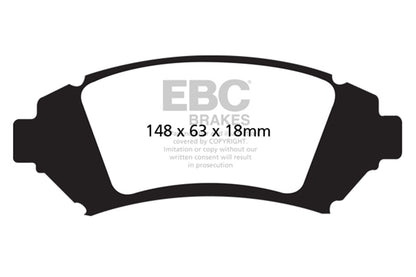 EBC Brakes - Ultimax OEM Replacement Brake Pads - UD1076