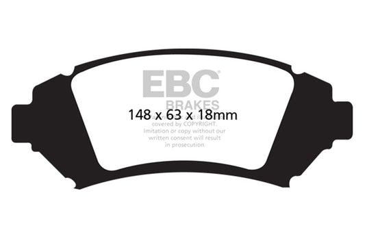 EBC Brakes - Ultimax OEM Replacement Brake Pads - UD1076