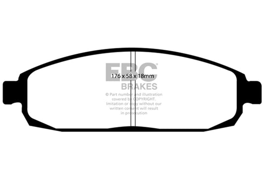 EBC Brakes - Ultimax OEM Replacement Brake Pads - UD1080
