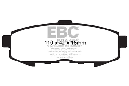 EBC Brakes - Ultimax OEM Replacement Brake Pads - UD1073