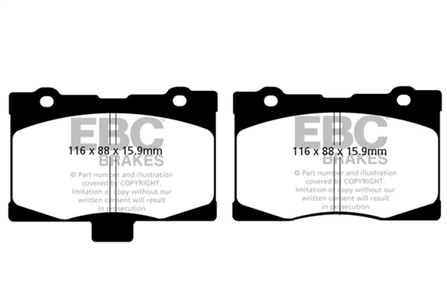 EBC Brakes - Ultimax OEM Replacement Brake Pads - UD1091