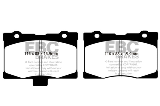 EBC Brakes - Ultimax OEM Replacement Brake Pads - UD1091