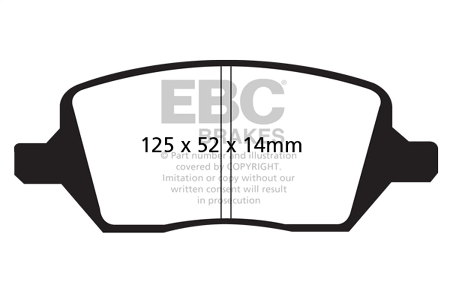 EBC Brakes - Ultimax OEM Replacement Brake Pads - UD1093