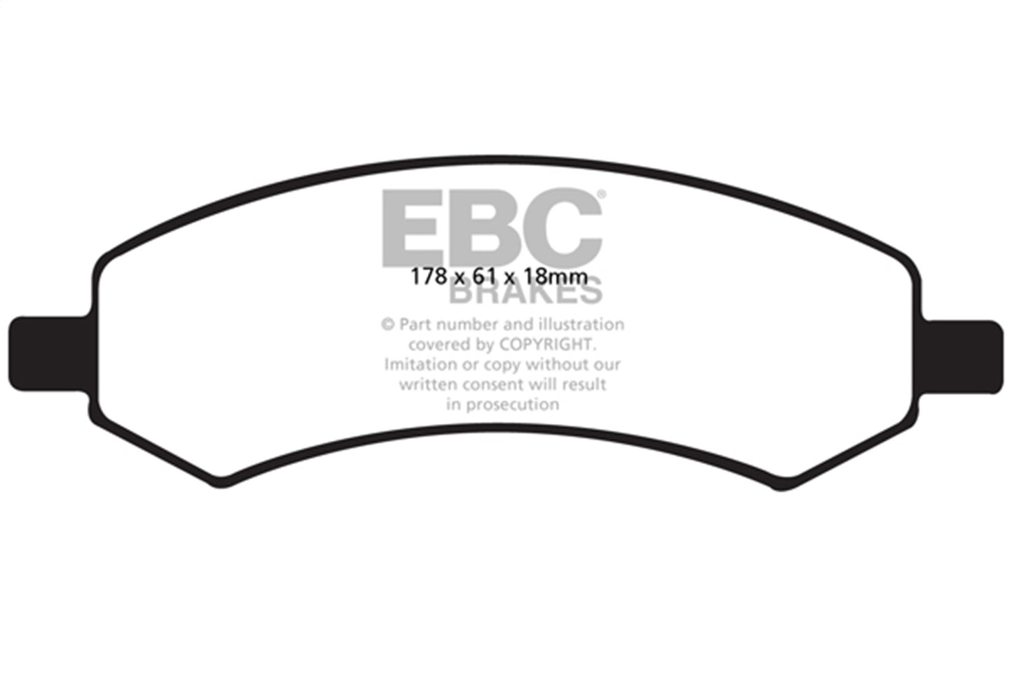 EBC Brakes - Ultimax OEM Replacement Brake Pads - UD1084