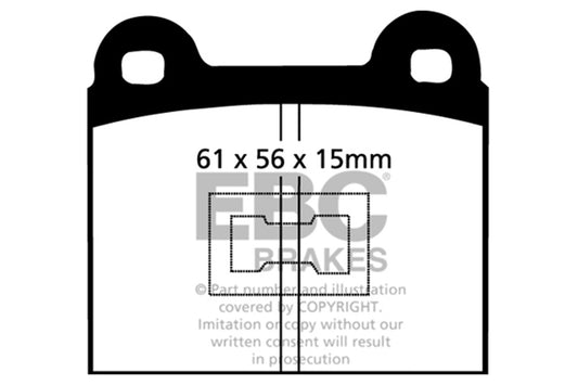 EBC Brakes - Ultimax OEM Replacement Brake Pads - UD096