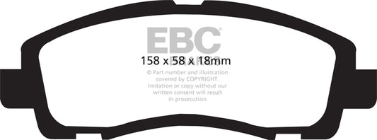 EBC Brakes - Ultimax OEM Replacement Brake Pads - UD1102