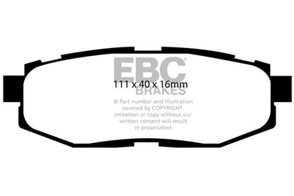 EBC Brakes - Ultimax OEM Replacement Brake Pads - UD1124