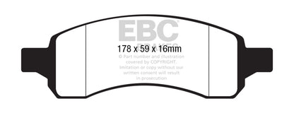 EBC Brakes - Ultimax OEM Replacement Brake Pads - UD11691