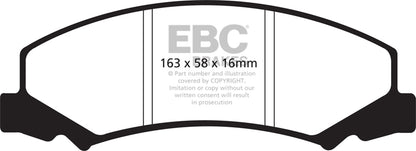 EBC Brakes - Ultimax OEM Replacement Brake Pads - UD1159