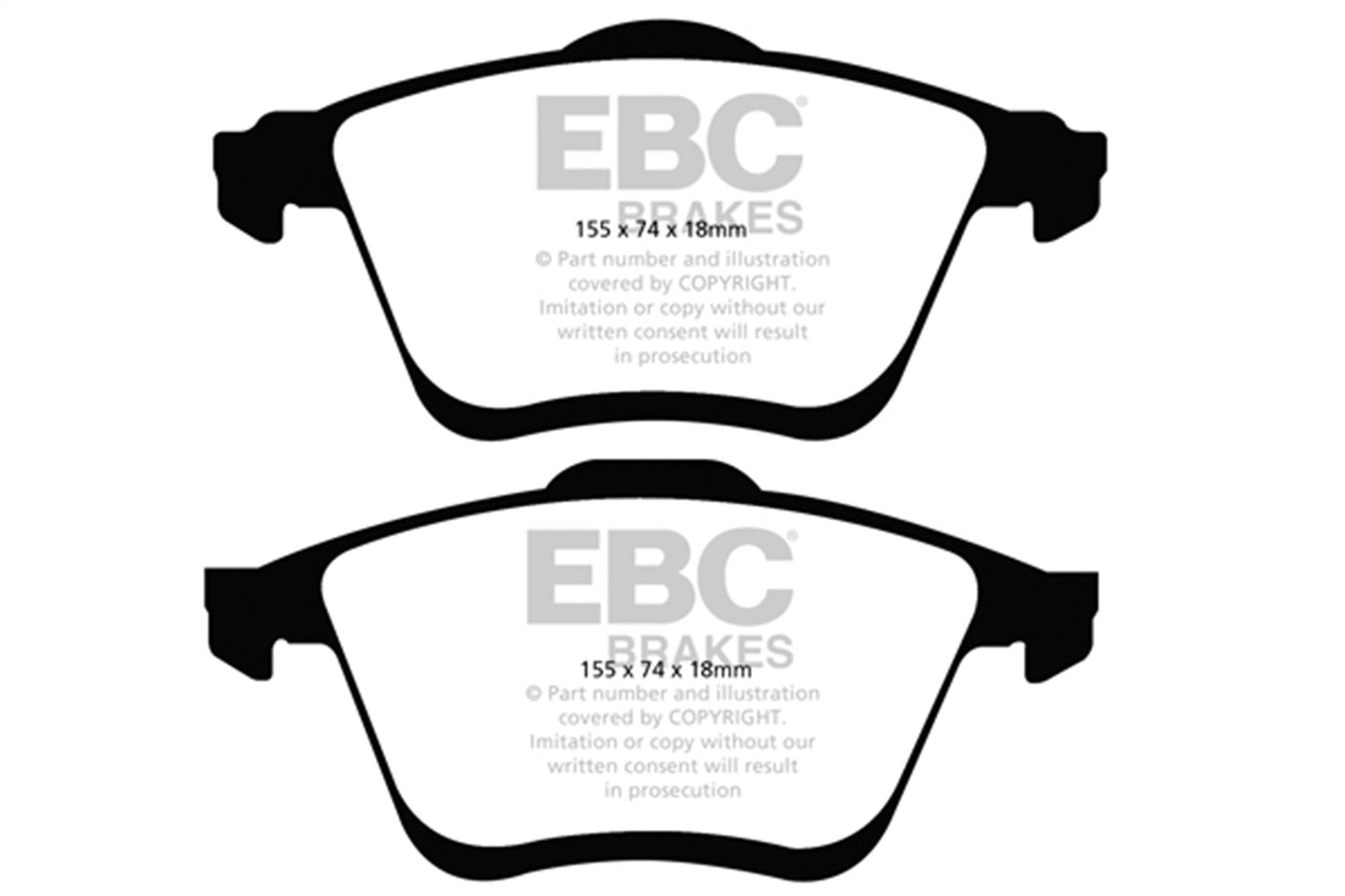 EBC Brakes - Ultimax OEM Replacement Brake Pads - UD1186