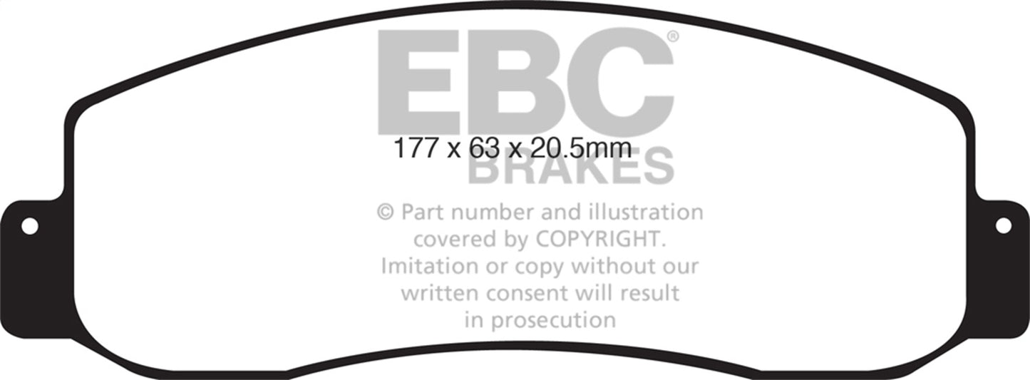 EBC Brakes - Ultimax OEM Replacement Brake Pads - UD1069