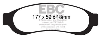 EBC Brakes - S9 Kits Yellowstuff And USR Rotors - S9KR1505