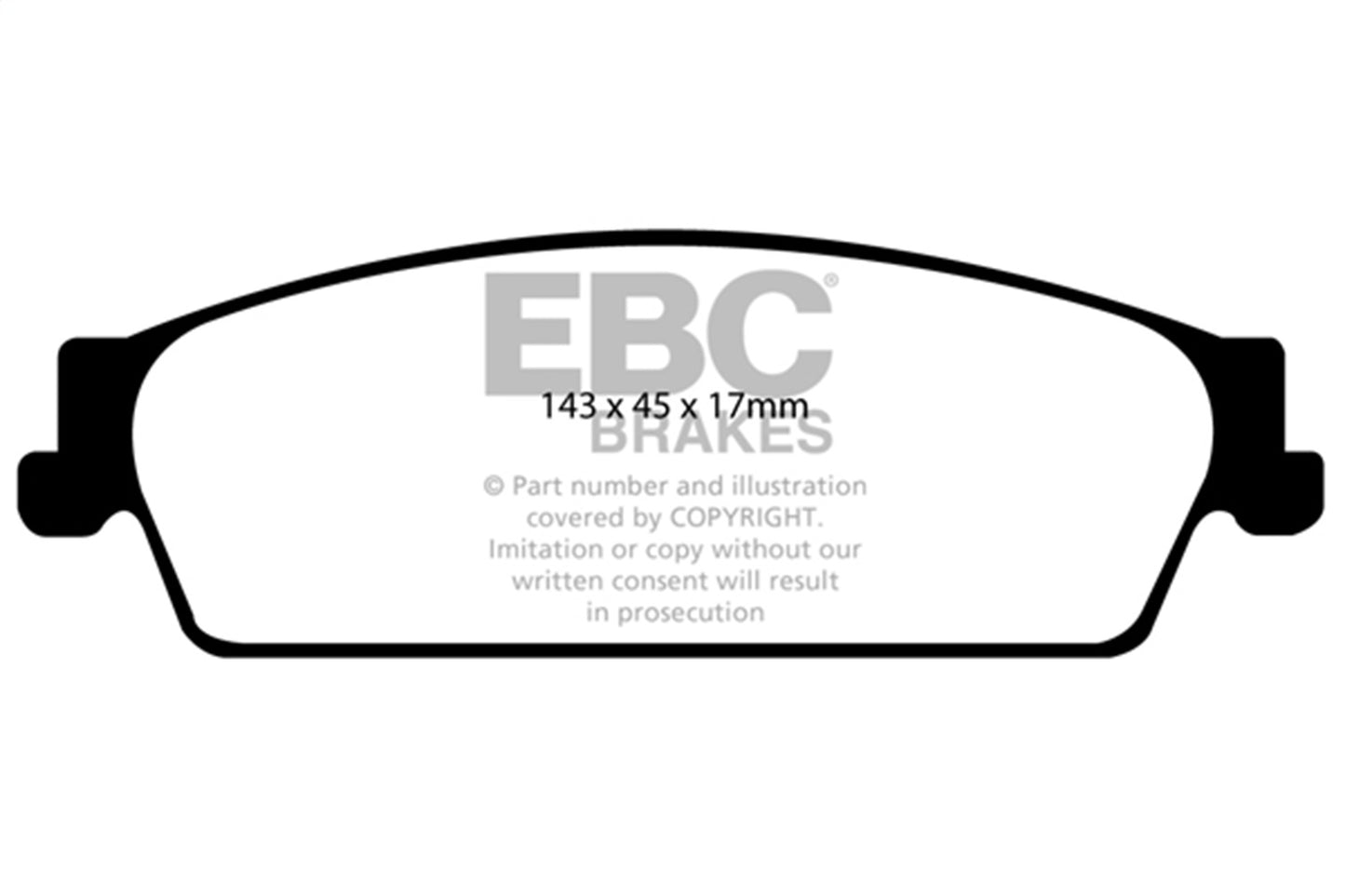 EBC Brakes - Ultimax OEM Replacement Brake Pads - UD1194