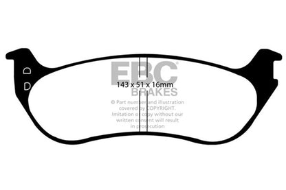 EBC Brakes - Ultimax OEM Replacement Brake Pads - UD1109