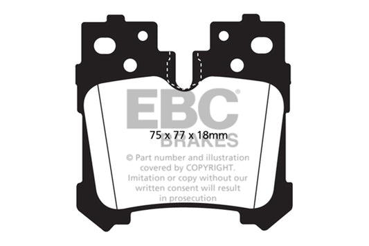 EBC Brakes - S9 Kits Yellowstuff And USR Rotors - S9KR1282